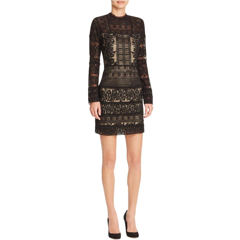 Parker lace lined cocktail dress